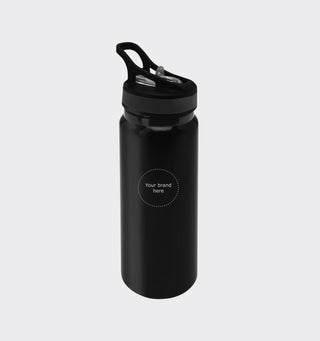 Aluminum sports bottle with logo / 680ml