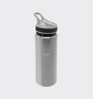 Aluminum sports bottle with logo / 680ml