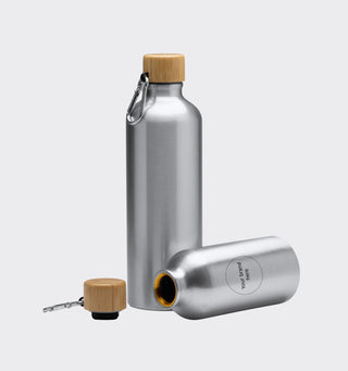 Aluminum drinking bottle with logo / 400ml