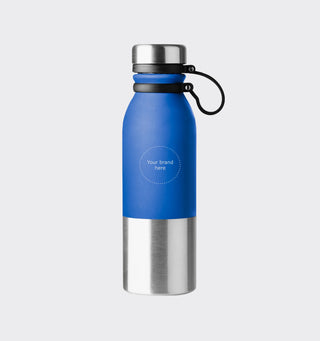 Stainless steel drinking bottle with logo / 850ml