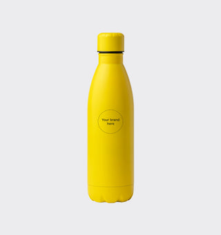 Stainless steel drinking bottle with logo / 790ml