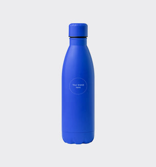 Stainless steel drinking bottle with logo / 790ml