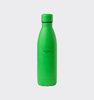 Stainless steel drinking bottle with logo / 790ml