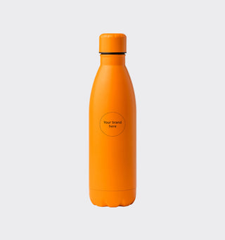 Stainless steel drinking bottle with logo / 790ml