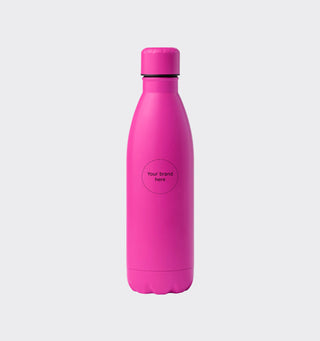 Stainless steel drinking bottle with logo / 790ml