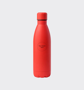 Stainless steel drinking bottle with logo / 790ml