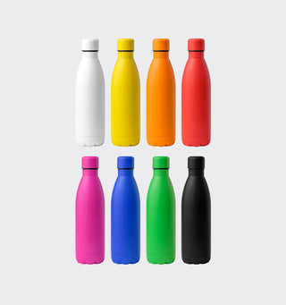 Stainless steel drinking bottle with logo / 790ml