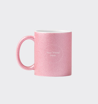 Glitter mug Fiona with logo / 350ml