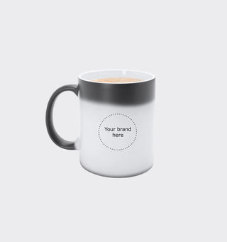 Magic ceramic mug with logo / 350ml