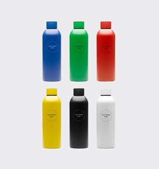 Stainless steel drinking bottle with logo / 800ml