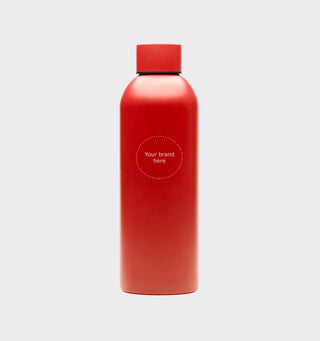 Stainless steel drinking bottle with logo / 800ml