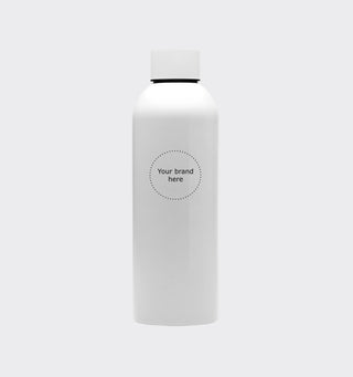 Stainless steel drinking bottle with logo / 800ml