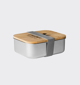 Stainless steel lunch box with logo / 750ml