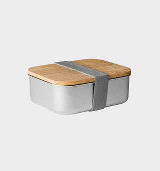 Stainless steel lunch box with logo / 750ml