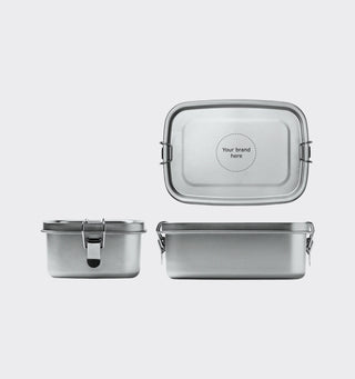 Edelstahl Lunchbox mit Logo / 1,2L