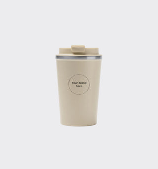 Stainless steel thermo mug Okele with logo / 450ml