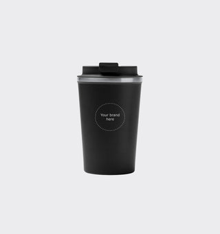 Stainless steel thermo mug Okele with logo / 450ml